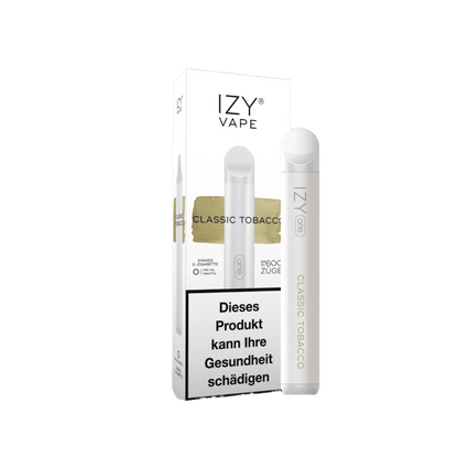 Izy Vape Izy One - Classic Tobacco (Tabak) 0% Einweg-Vape - EAN - von vape-dealer.de