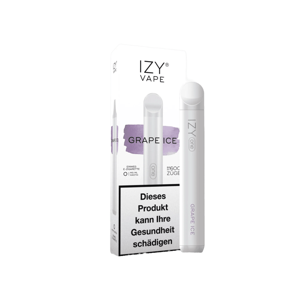 Izy One Grape Ice Vape mit Traube und Menthol für einen süßen, erfrischenden Dampfgenuss – fühl den coolen Kick beim Dampfen!