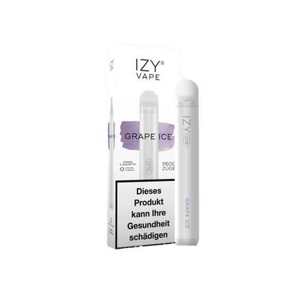 Izy One Grape Ice Vape mit Traube und Menthol für einen süßen, erfrischenden Dampfgenuss – fühl den coolen Kick beim Dampfen!