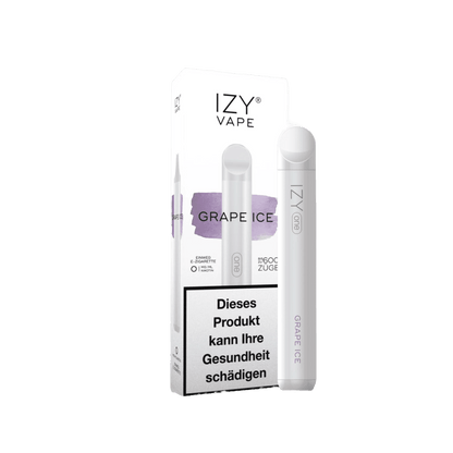 Izy Vape Izy One - Grape Ice (Traube Menthol) 0% Einweg-Vape - EAN 3858893404699 - von vape-dealer.de