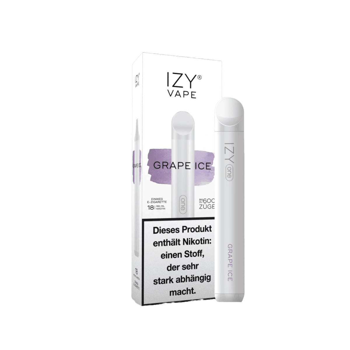 Izy One Grape Ice Vape – Erfrischendes Trauben-Menthol Erlebnis für entspannte Dampfer-Momente. Entdecke den süßen und kühlen Genuss!