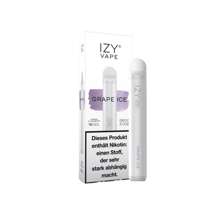 Izy One Grape Ice Vape – Erfrischendes Trauben-Menthol Erlebnis für entspannte Dampfer-Momente. Entdecke den süßen und kühlen Genuss!