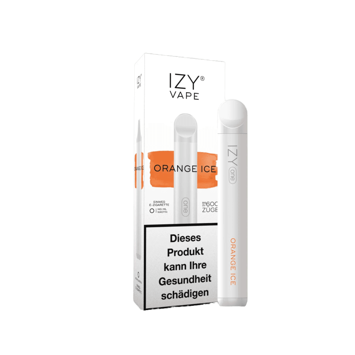 Izy Vape Izy One - Orange Ice (Orange Menthol) 0% Einweg-Vape - EAN - von vape-dealer.de