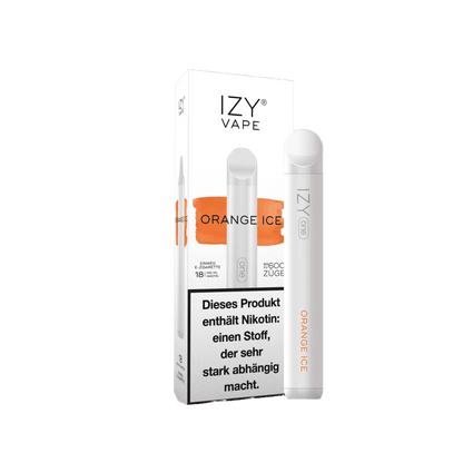 Izy Vape Izy One - Orange Ice (Orange Menthol) 1.8% Einweg-Vape - EAN 3858893403333 - von vape-dealer.de