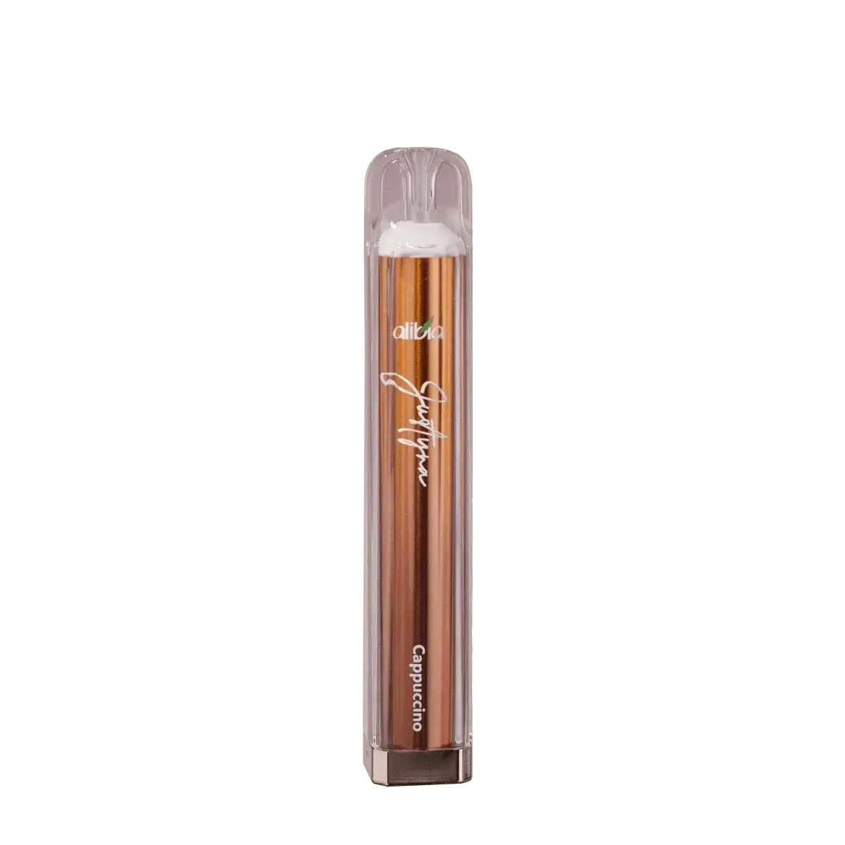 Justyna Cappuccino E-Zigarette von Alibia für Kaffee-Liebhaber, italienisches Aroma in jedem Zug, Einweg-Vape für klassischen Genuss.