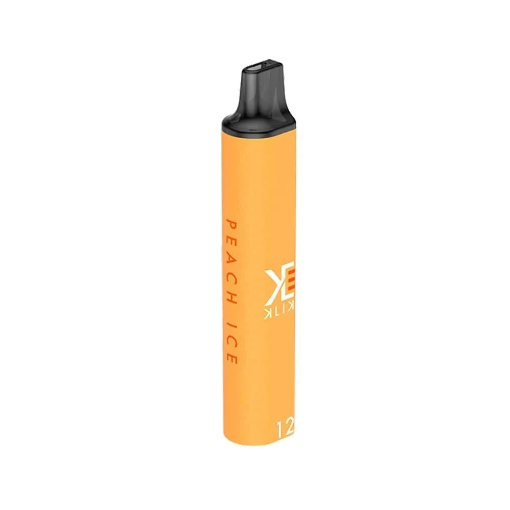 Alt Tag: Entdecke den erfrischenden Geschmack des Klik-Klak Peach Ice (Pfirsich Menthol) für deinen nächsten Genussmoment.