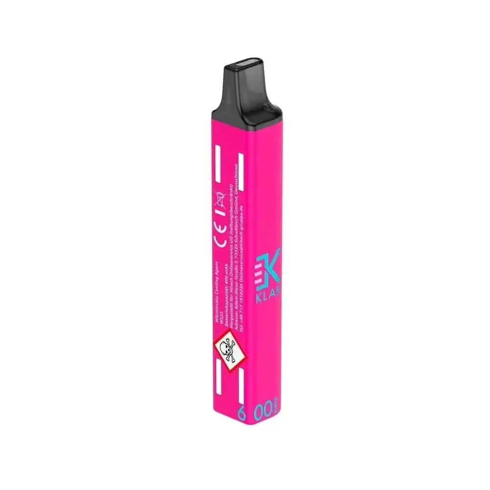 Alt Tag: Klik-Klak Watermelon Einweg-Vape in knalligem Pink für fruchtigen Sommergenuss. Entdecke die pure Wassermelonen-Essenz.