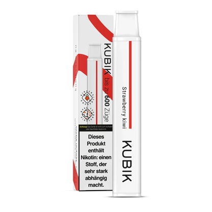 Kubik Einweg E-Zigarette in Strawberry Kiwi Geschmacksrichtung, ideal für fruchtige Vaping-Erlebnisse mit Erdbeeren und Kiwis.