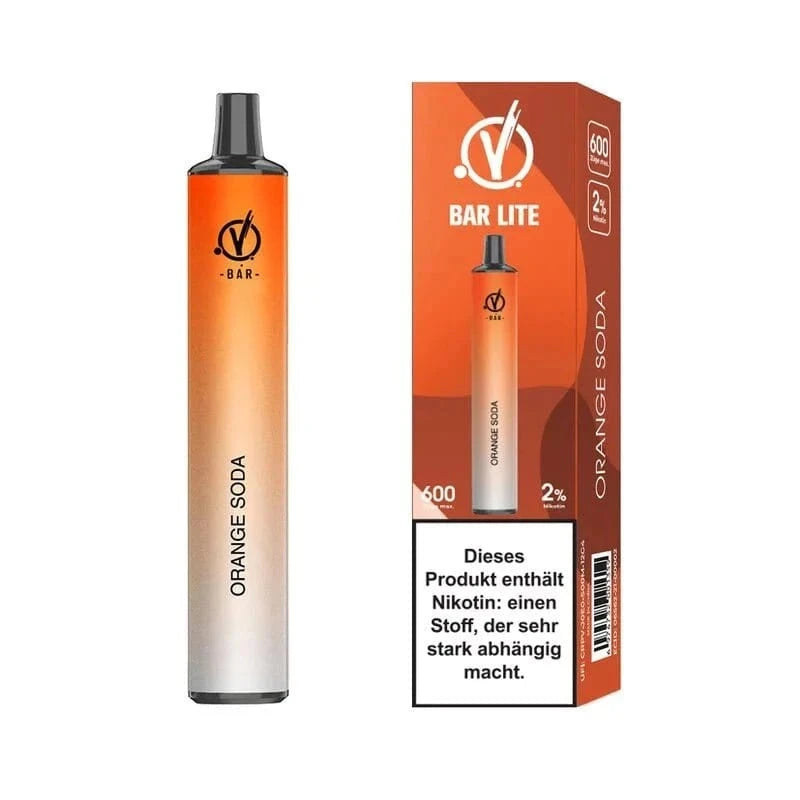 Linvo Bar Lite Einweg E-Zigarette in Orange Soda Geschmack für ein frisches Dampferlebnis, ideal zum Umstieg von Rauchen auf Vaping.