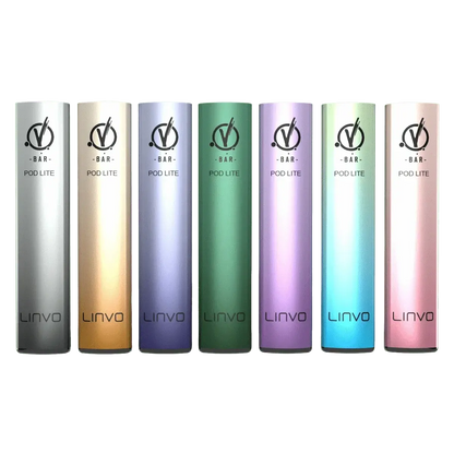 Entdecke die Vielfalt: Linvo Pod Lite Basisgeräte in bunten Metallic-Farben, inklusive dem fröhlichen Sakura Pink für deinen Style!