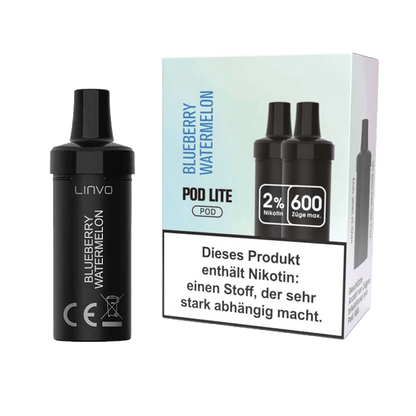Genieße den erfrischenden Geschmack von Linvo Pod Lite, 2er Set, Blueberry Watermelon für fruchtige Auszeiten. Jetzt ausprobieren!