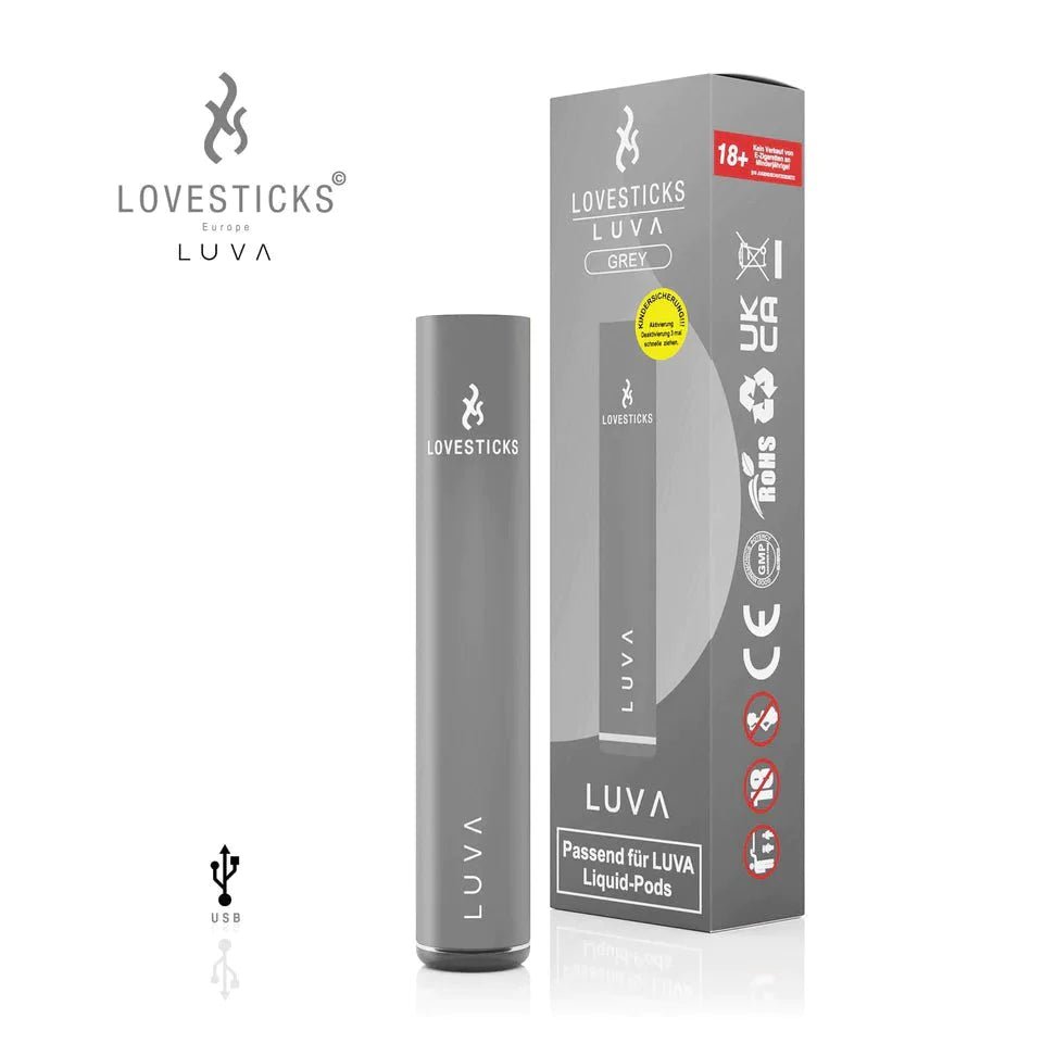Lovesticks Luva Basisgerät - Grau Einweg Pod-System - EAN XH-8U0S-4GTO - von vape-dealer.de