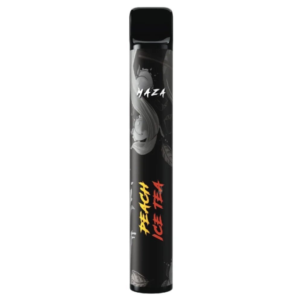 Maza Go Einweg E-Zigarette - Pfirsich Eistee Aroma für einen erfrischenden Sommergenuss, perfekt für unterwegs.