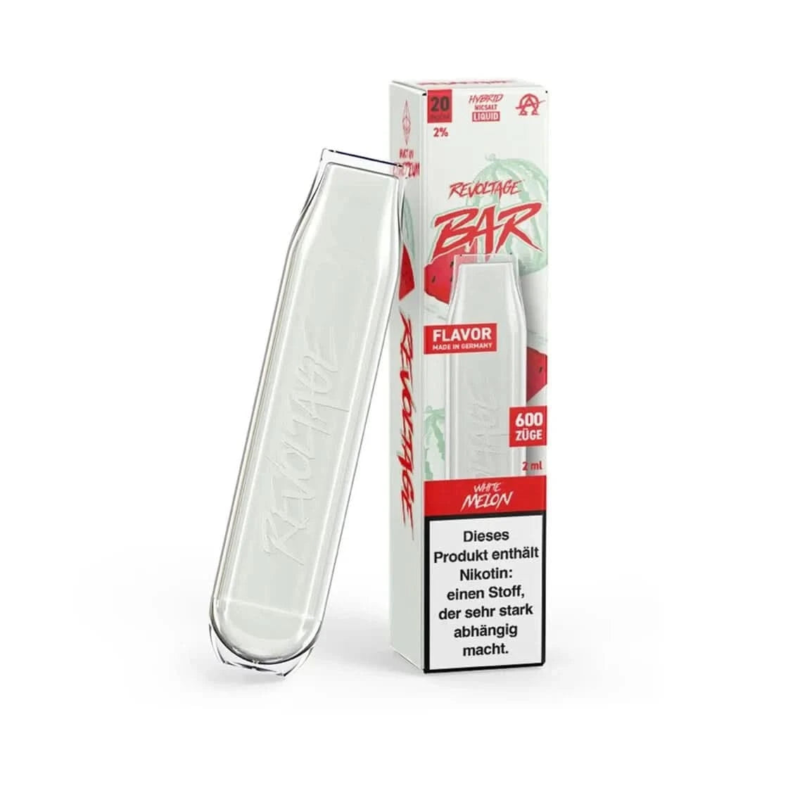 Revoltage Revoltage Bar - White Melon (Weiße Melone) Einweg-Vape - EAN 4262369980393 - von vape-dealer.de