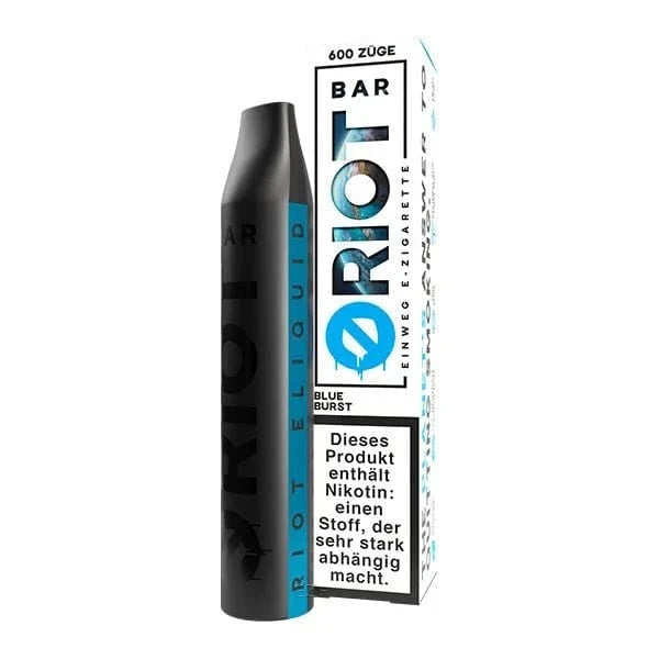 Riot Bar Einweg E-Zigarette, 600 Züge. Erlebe intensiven Geschmack mit dem kraftvollen Vape Pen der Marke Riot Squad.