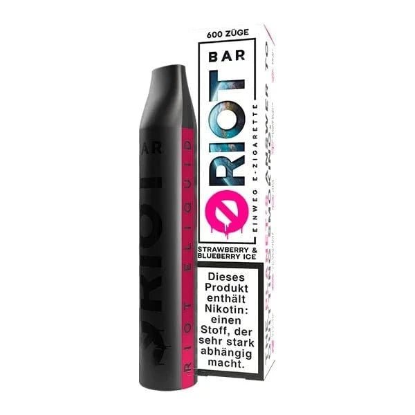 Riot Bar Einweg E-Zigarette mit Beerengeschmack - Erlebe den rebellischen Vape-Genuss in kompaktem Design. 600 Züge.
