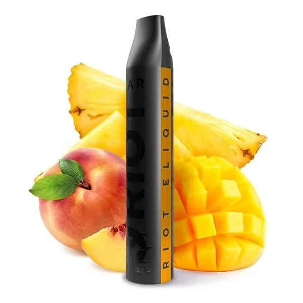 Entdecke die fruchtige Riot Bar E-Zigarette mit Ananas und Mango – für ein rebellisch intensives Dampferlebnis!