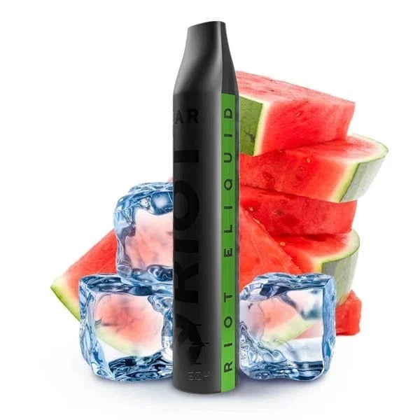 Alt Tag: Entdecke die Riot Bar E-Zigarette mit erfrischendem Wassermelonen-Geschmack, einer coolen Mischung aus Saft und Eis.