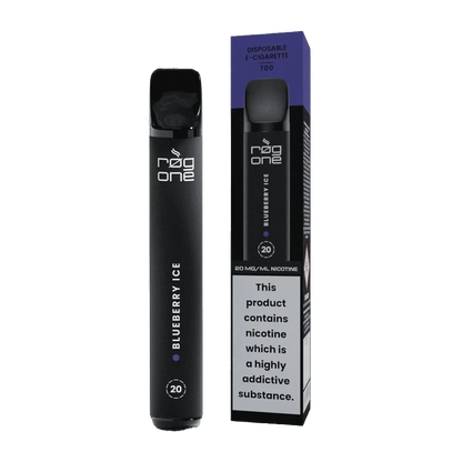 Rog One Blueberry Ice E-Zigarette mit süßem Blaubeer- und erfrischendem Menthol-Geschmack. Deine perfekte Vape für fruchtige Freude.