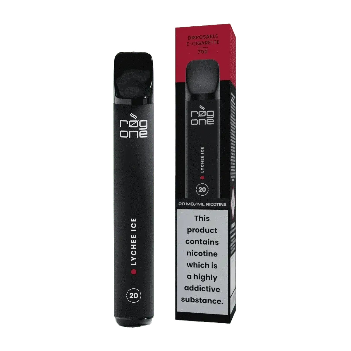 Entdecke die Rog One Lychee Ice Einweg E-Zigarette mit exotischem Litschi-Menthol-Geschmack für ein erfrischendes Vape-Erlebnis.