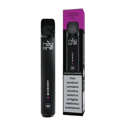 Rog One Mixberry E-Zigarette: Genuss von süßen Beerenaromen in einer stylishen Einweg-Vape. Entdecke den Geschmack von Erdbeeren & Himbeeren.
