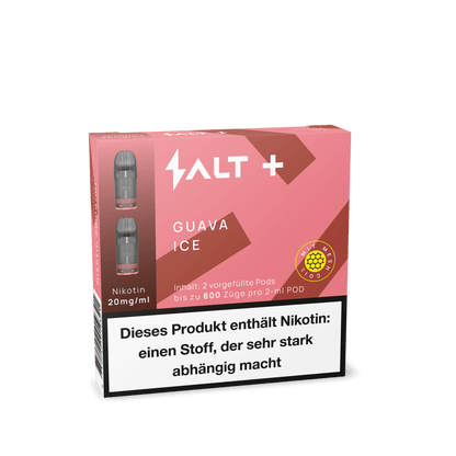Pro Vape SALT+ Pod (2er Set) - Guava Ice (Guave Menthol) Einweg Pod-System - EAN 4752242019321 - von vape-dealer.de