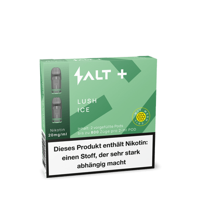 Pro Vape SALT+ Pod (2er Set) - Lush Ice (Honigmelone Menthol) Einweg Pod-System - EAN 4752242019284 - von vape-dealer.de
