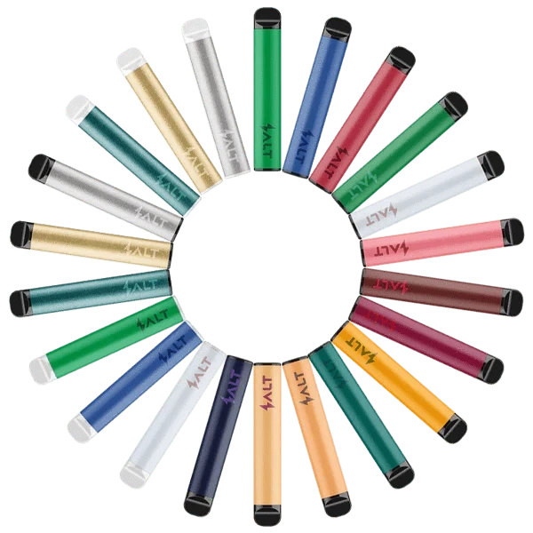 Entdecke die Vielfalt der SALT SWITCH Probiersets – E-Liquids in leuchtenden Farben, die dich täglich mit neuen Aromen überraschen.