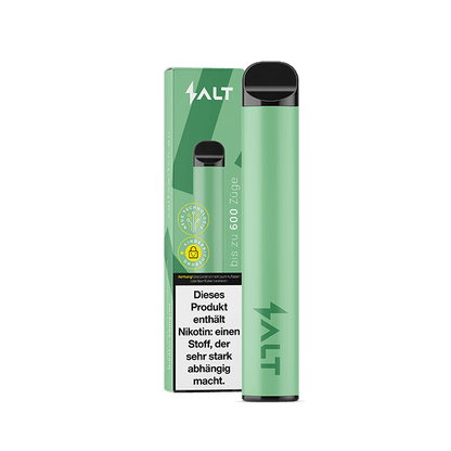 SALT SWITCH Lush Ice Einweg-Vape mit Wassermelone und Menthol, grüne Verpackung, bis zu 600 Züge, Geschmackswellen für dich.