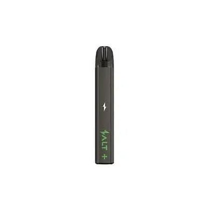 Alt Tag: Erlebe das SALT+ Basisgerät in Grau-Braun Softtouch und genieße die subtile Eleganz für anspruchsvolle Vaper.
