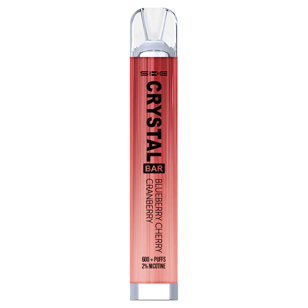 SKE Crystal Bar in fruchtigem Blueberry Cherry Cranberry Geschmack, perfekt für den vollen Genuss eines Beerenkuchens.
