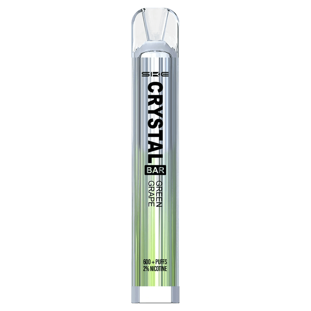 Tauche ein in die Welt der Crystal Bar Green Grape, das perfekte E-Zigaretten-Erlebnis mit süßem Traubenaroma. Probiere es aus!