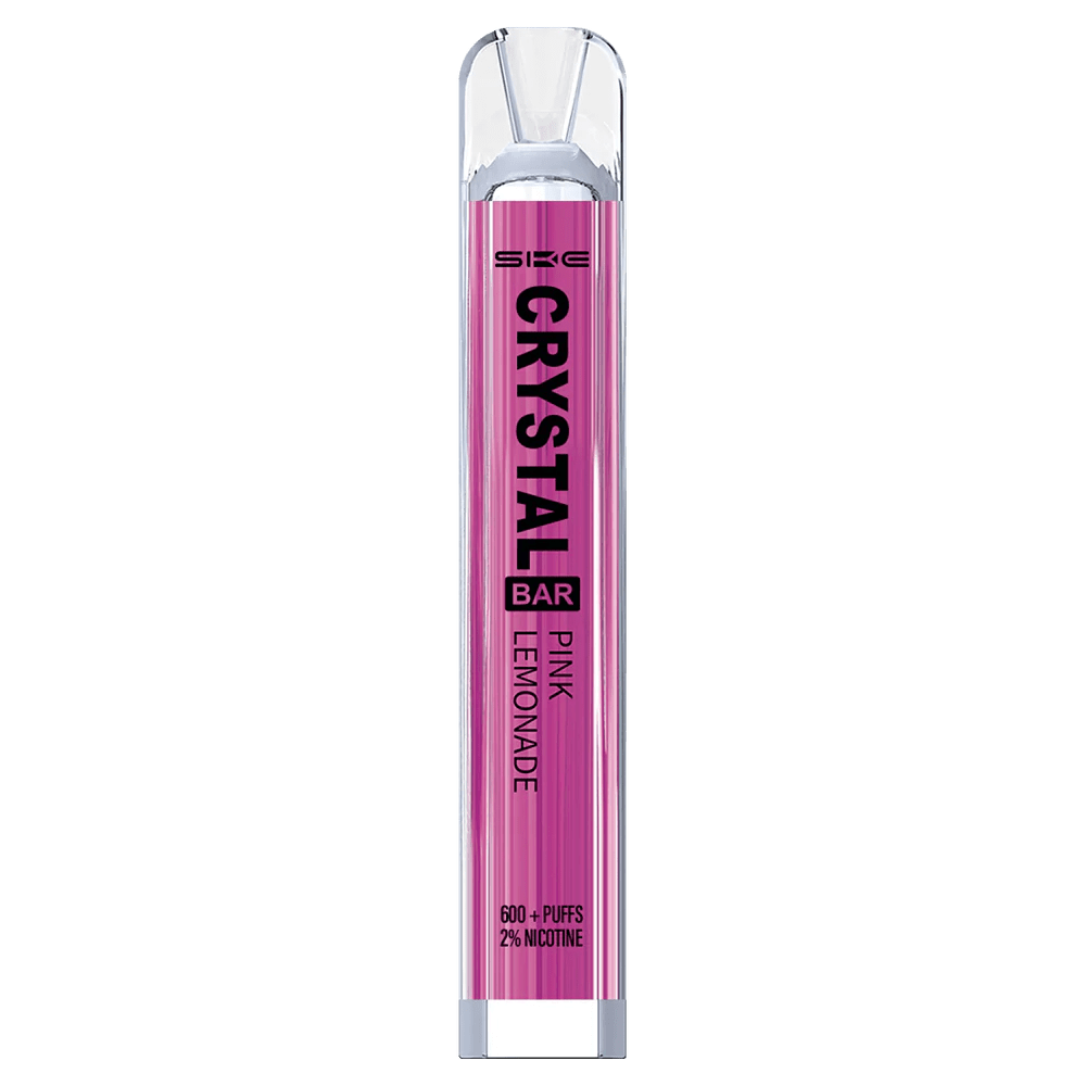 Erlebe SKE Crystal Bar Pink Lemonade mit spritzigen Zitrus- und süßen Beerennoten für dein dampfendes Vergnügen.