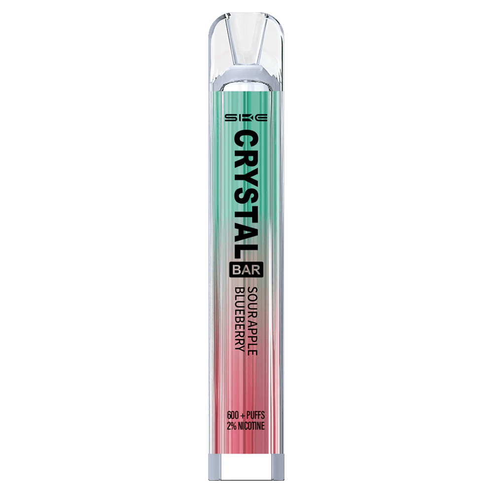 Entdecke die erfrischende SKE Crystal Bar im Sour Apple Blueberry-Geschmack – sauer trifft süß für fruchtige Abenteuer!