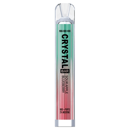 Entdecke die erfrischende SKE Crystal Bar im Sour Apple Blueberry-Geschmack – sauer trifft süß für fruchtige Abenteuer!