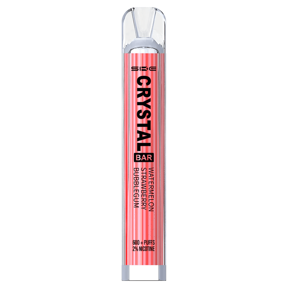 SKE Crystal Bar in Wassermelone und Erdbeere-Kaugummigeschmack, ideal zum Vapen – erlebe fröhliche Kindheitserinnerungen!