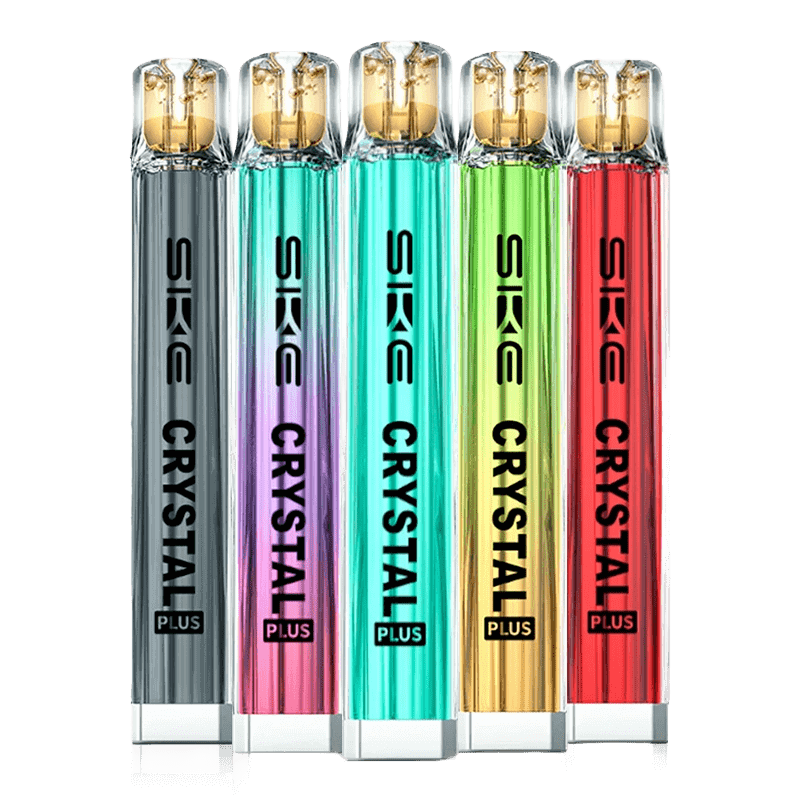 Bunte Auswahl an SKKE Crystal Plus Basisgeräten, ideal für Eleganz und Stil im Alltag.