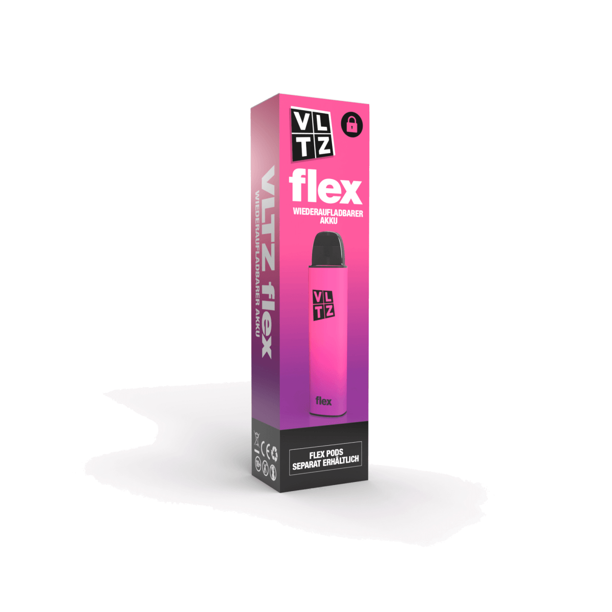 Totally Wicked VLTZ Flex Basisgerät - Electric Fuchsia (Pink Lila) Einweg Pod-System - EAN NV-1O7O-TQF7 - von vape-dealer.de