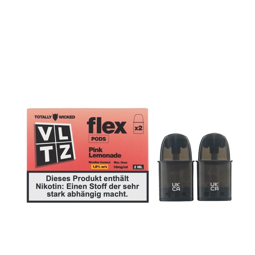 Totally Wicked VLTZ Flex Pod (2er Set) - Pink Lemonade (Pinke Limonade) Einweg Pod-System - EAN 5056236015757 - von vape-dealer.de