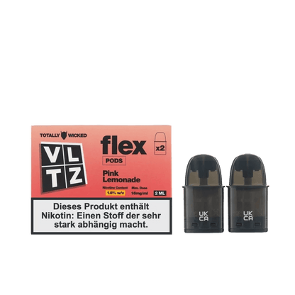 Totally Wicked VLTZ Flex Pod (2er Set) - Pink Lemonade (Pinke Limonade) Einweg Pod-System - EAN 5056236015757 - von vape-dealer.de