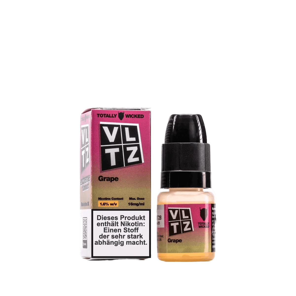 Totally Wicked VLTZ - Grape (Traube) 1.6% Nikotinsalz Liquid - EAN 5056236012800 - von vape-dealer.de