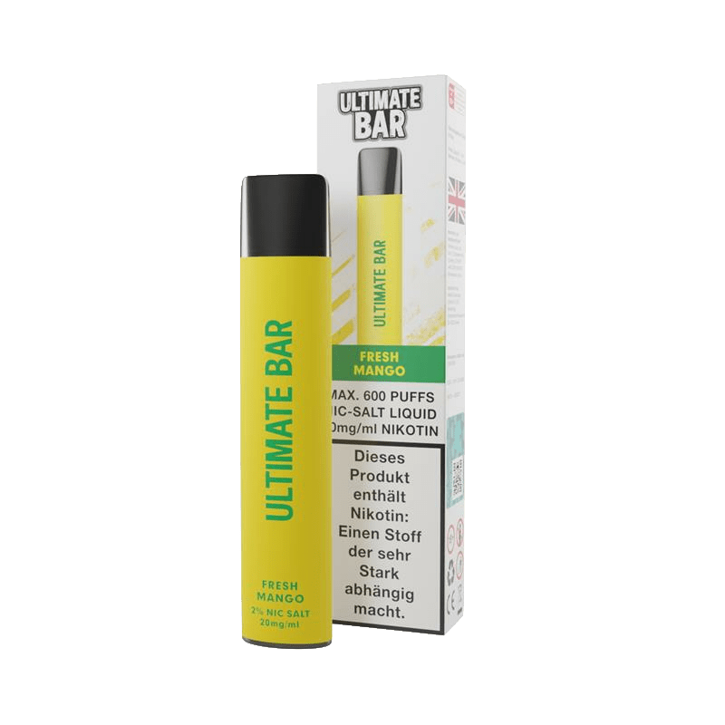 Entdecke den tropischen Geschmack der Ultimate Bar - Fresh Mango für dein fruchtiges Dampferlebnis. Ideal für Vape-Fans.