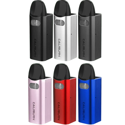 Caliburn AZ3 Kit in sechs Farben, inklusive stylischem Grau. Perfekt für dein urbanes und modernes Auftreten.