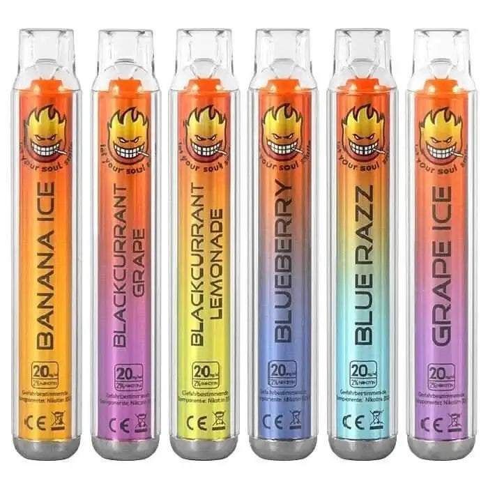 Vape Soul Clear Produkte, darunter Blaubeere, präsentiert in verschiedenen fruchtigen Geschmacksrichtungen. Ein vielfältiges Dampferlebnis.