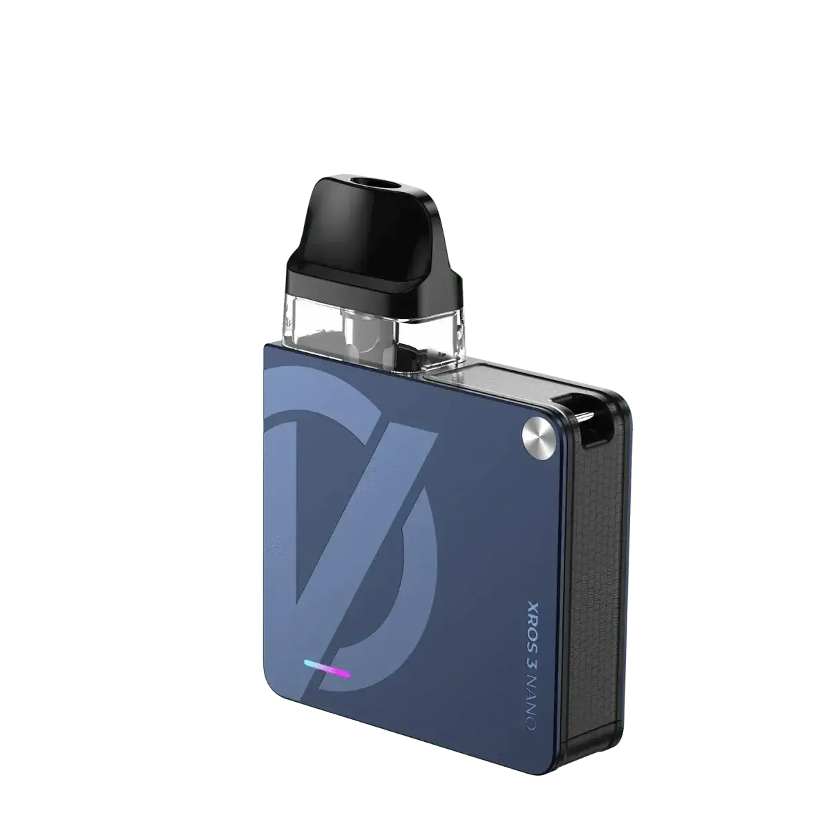 Vaporesso XROS 3 Nano Kit in tiefem Dunkelblau, perfekt für elegante Dampfer wie dich. Verleihe jedem Anlass einen Hauch von Klasse.