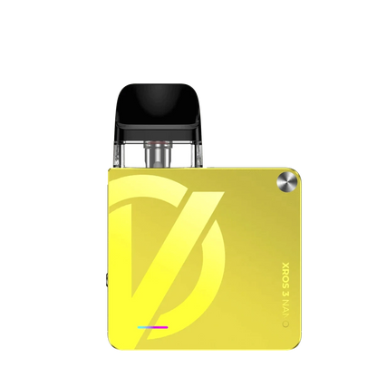 Vaporesso XROS 3 Nano Kit in leuchtendem Gelb für positive Vibes und individuellen Stil im Alltag. Optimistisch und außergewöhnlich.