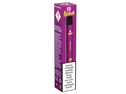 18 Karat Grape Mint E-Shisha, fruchtig und erfrischend mit Traube und Minze, lila Verpackung