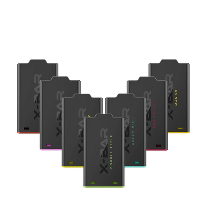 Entdecke den X Bar Shisha Pod in Red Fruits und anderen Geschmacksrichtungen mit frischen Beerenaromen und Minze.