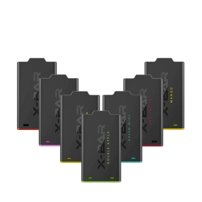 Entdecke den X Bar Shisha Pod in Green Mint und anderen Geschmacksrichtungen. Perfekt, um dem Alltag zu entfliehen und frisch durchzustarten.