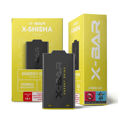 J Well X Bar Shisha Pod (1er Set) - Energy Drink (Energy Drink) Einweg Pod-System - EAN 3663701033035 - von vape-dealer.de